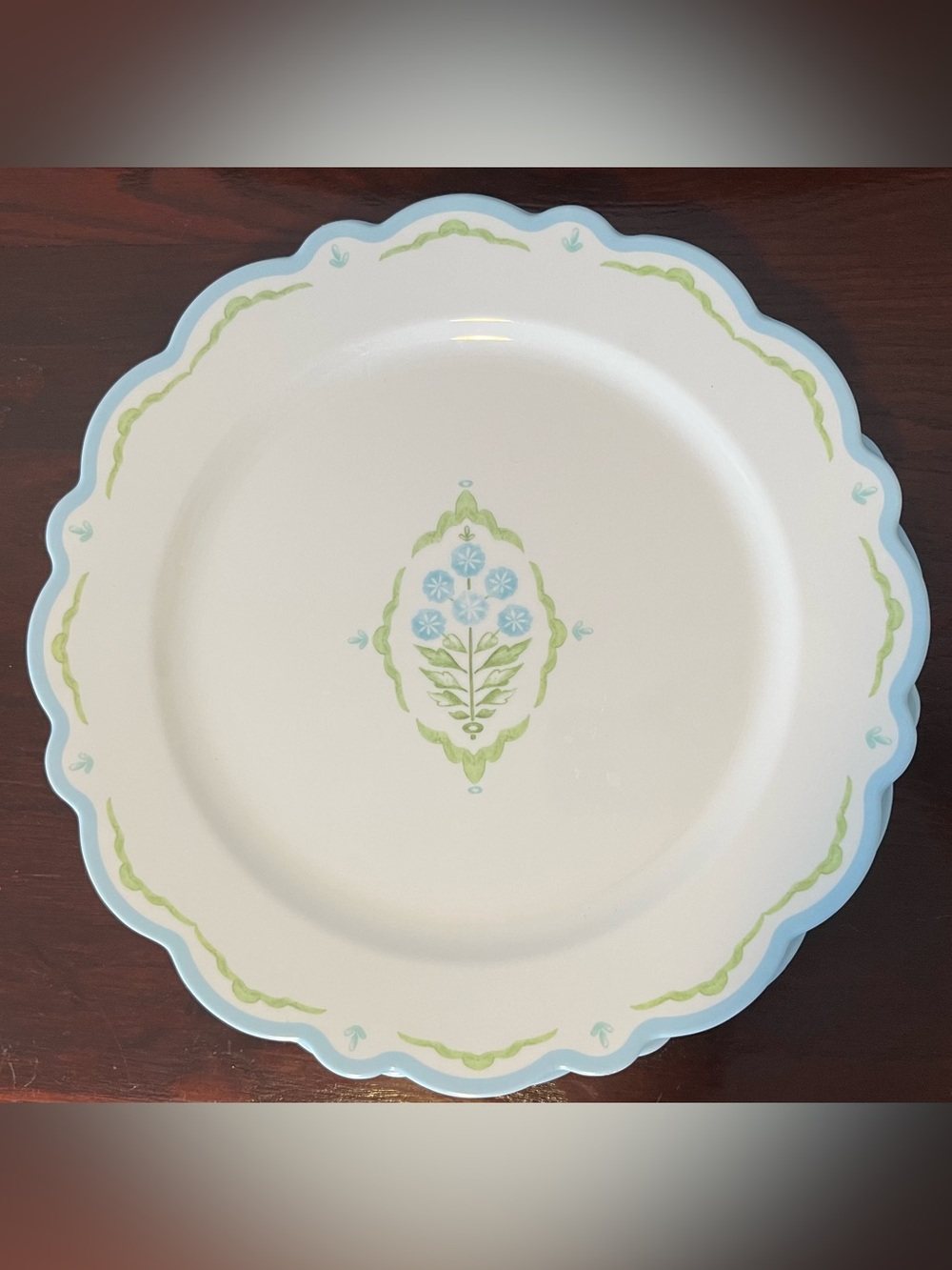 Set of 4 Lillian August Home French Farmhouse 11” Melamine Dinner Plates